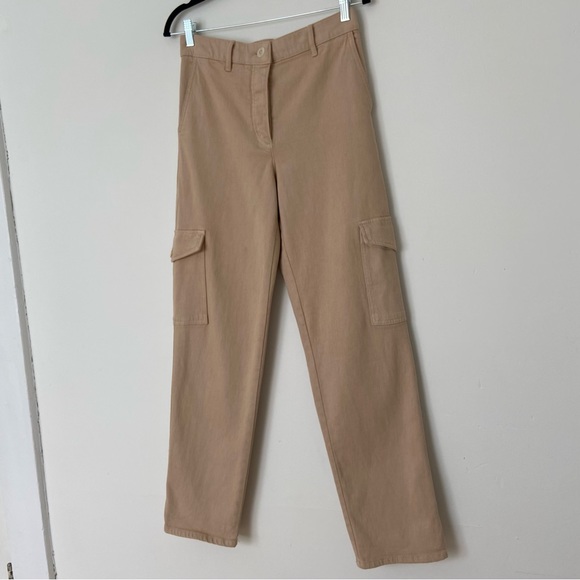 Aritzia Wilfred Free Modern Cargo Pant in Tan size 4 High Waisted Utility - Picture 8 of 9